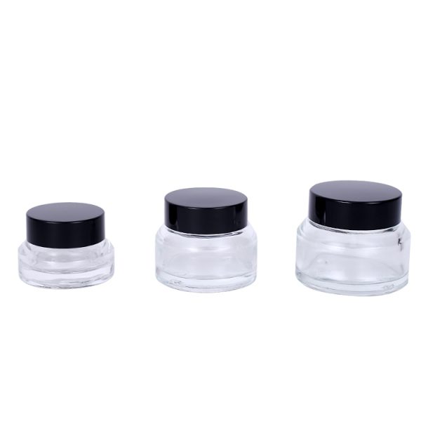 Clear Slant Shoulder Glass jar - Image 4