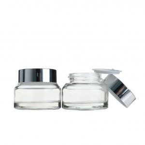 Clear Slant Shoulder Glass jar