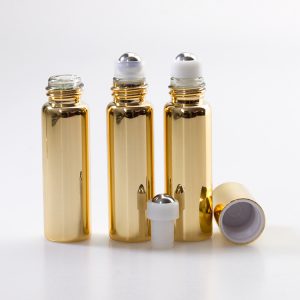 Golden Roll ON Glass Bottle