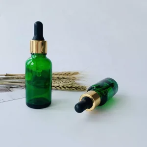 Green Dropper Bottle