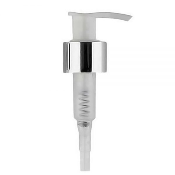 lotion pump silver shell